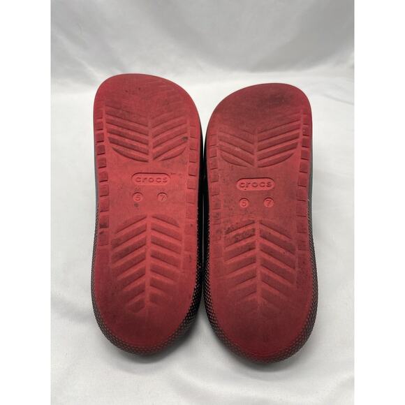 Crocs X Star Wars Darth Vader Unisex Size M5 W7 Black Red Slide Sandals - Picture 9 of 10